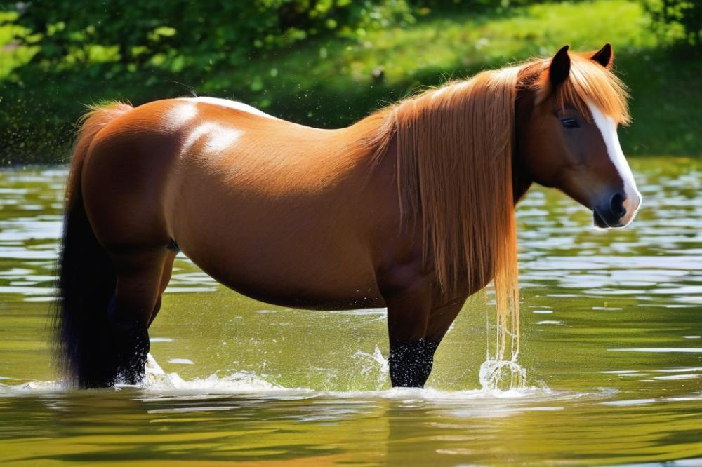 bathing-and-mane-care-for-shetland-ponies