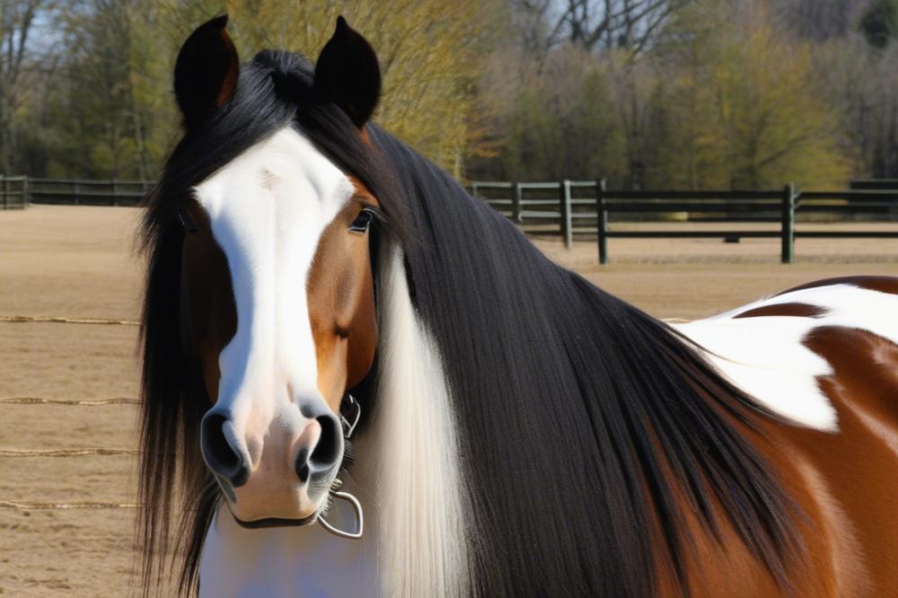 judging-temperament-of-a-clydesdale-horse