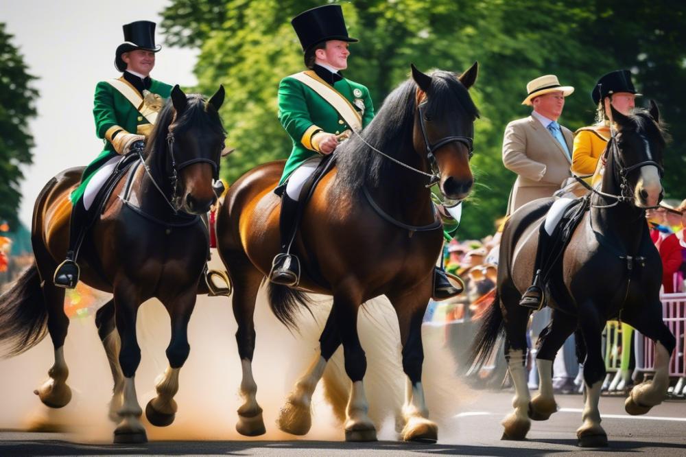 riding-irish-cob-horses-in-parades