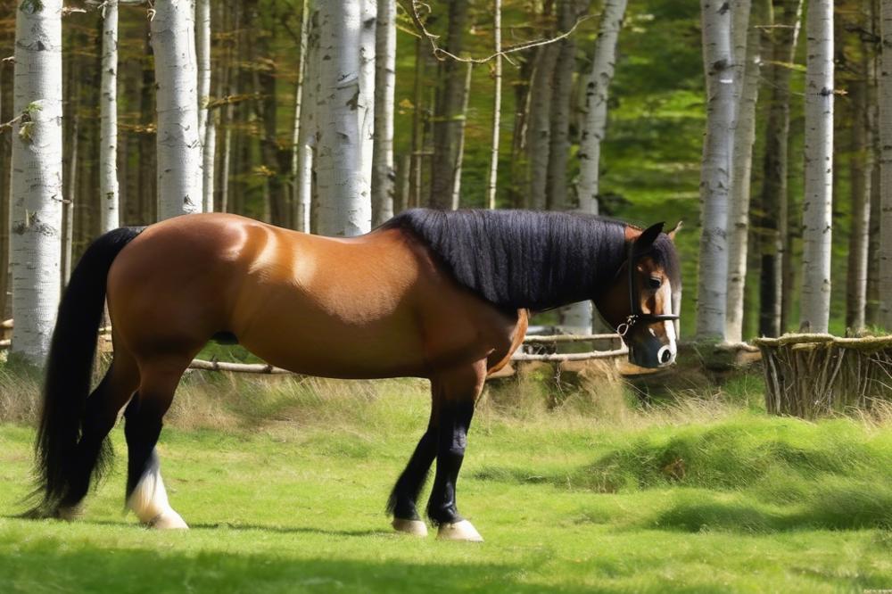 through-the-woods-with-irish-cob-horses